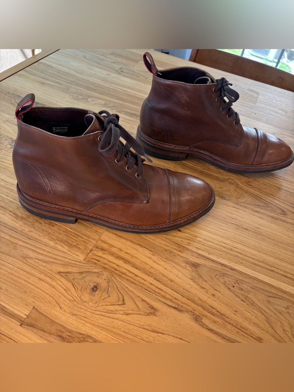 Allen Edmonds Patton Weatherproof Cap-Toe Boots Brown Chromexcel
